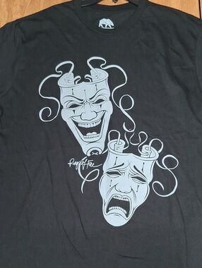 "RING OF FIRE" Black Laugh Now/Cry Later Graphic Men’s T-Shirt